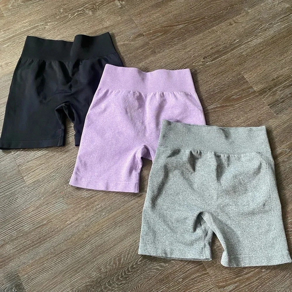 Three pack work out shorts
